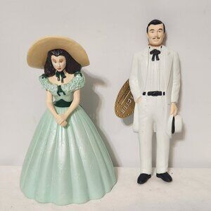 VTG '95 GONE WITH THE WIND SCARLETT OHARA & RHETT BUTLER VINYL FIGURINES